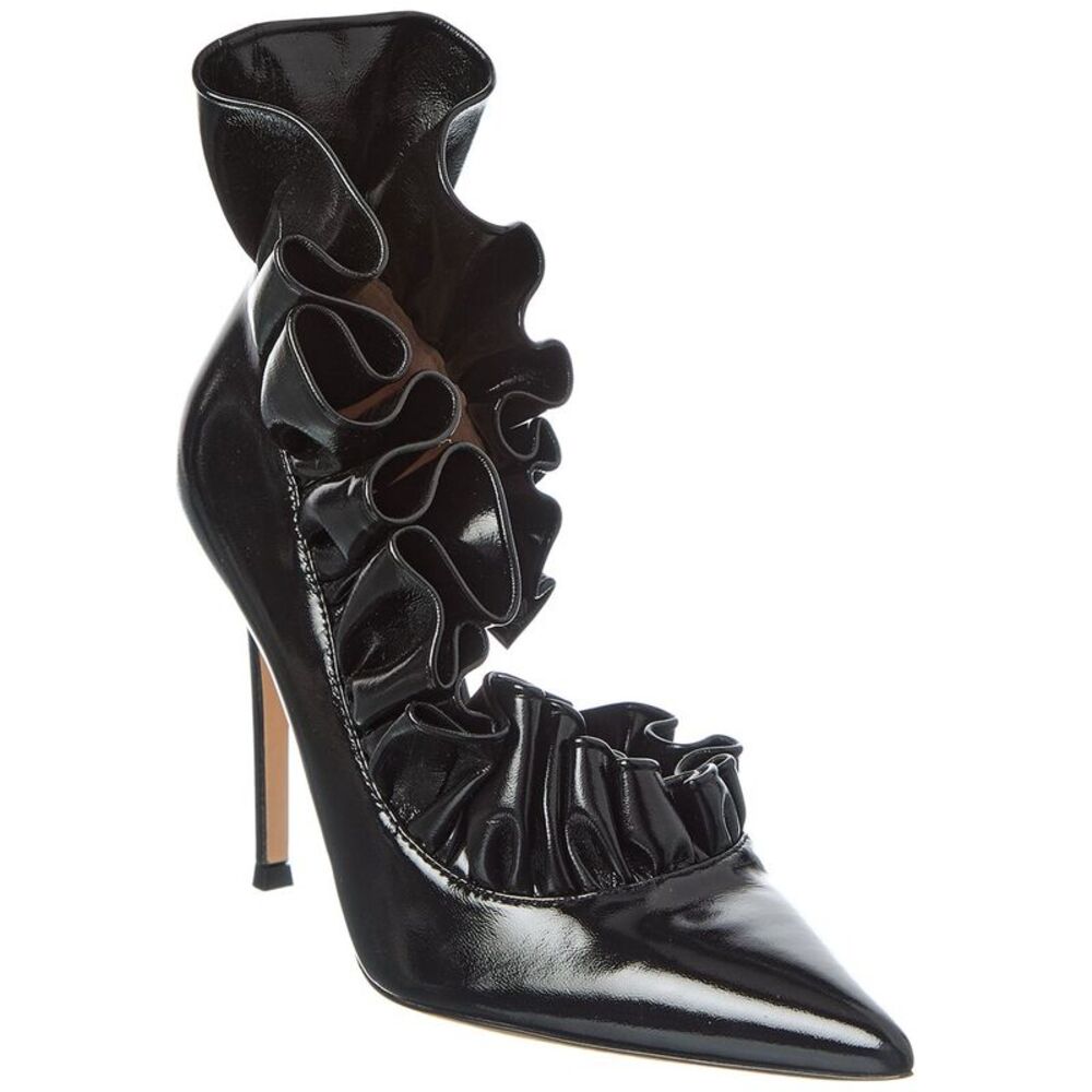 Gianvito Rossi Gabrielle 105 Leather Pump, Black - Picture 1 of 5